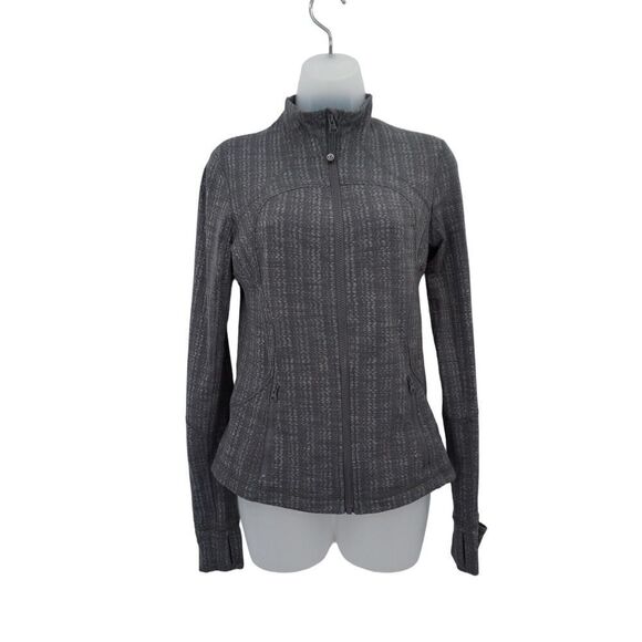 Lululemon Forme Jacket Cuffins Ziggy Wee October Angel Wing Grey Women's Size XS - Picture 1 of 9